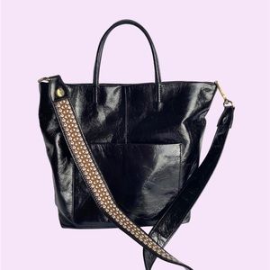 HOBO Tripp Tote, with crossbody guitar strap, EUC